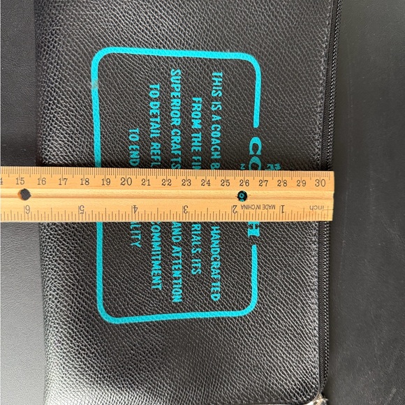 Coach Black Toiletry Bag with Blue Accents - Picture 6 of 6